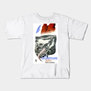 Vintage Travel Poster The Grampians Victoria Australia Kids T-Shirt